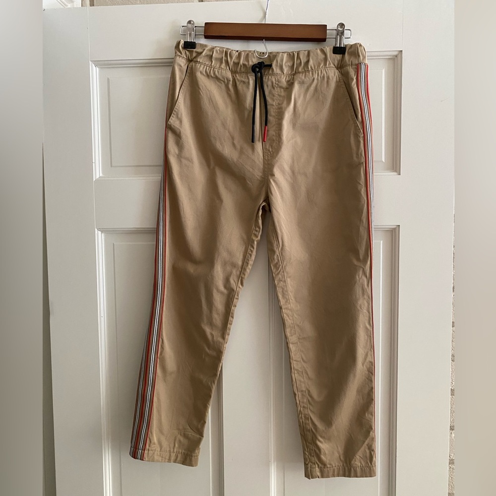 Boys Burberry khaki joggers